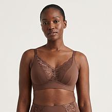 "As Is" Rhonda Shear 2-pack Molded Cup Lace Bra with Invisible Edge