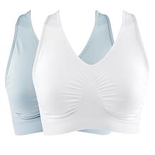 "As Is" Rhonda Shear 2-pack Seamless Racerback Ahh Bra
