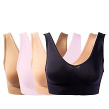 "As Is" Rhonda Shear 4-pack Seamless Ahh Bra