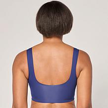 "As Is" Rhonda Shear Invisible Edge Satin-Trim Bra