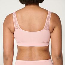 "As Is" Rhonda Shear Seamless Bra with Lace