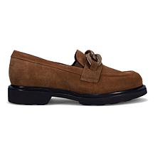 "As Is" Ron White Allison Suede Loafer with Satin Shoe Bag