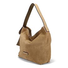 "As Is" Ron White Dalo Suede Hobo Handbag