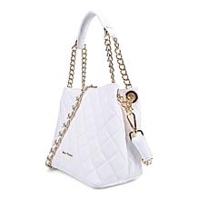 "As Is" Ron White Easton Quilted Nappa Leather Satchel Bag