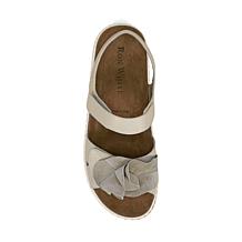 "As Is" Ron White Francis Leather Footbed Sandal