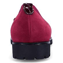 "As Is" Ron White Isobell Leather Ballet Flat with Satin Shoe Bag