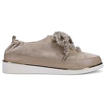 "As Is" Ron White Nalla Leather Sneaker with Satin Shoe Bag