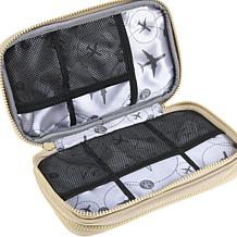 "As Is" Samantha Brown To-Go Dual Compartment Tech Organizer