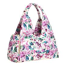 "As Is" Samantha Brown To-Go Quilted Travel Hobo with Crossbody