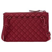 "As Is" Samantha Brown To-Go RFID Quilted Crossbody Wallet