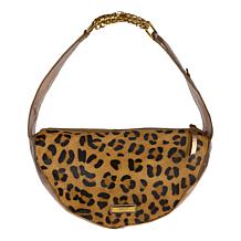 "As Is" Sharif Legacy Caviar Snake and Haircalf Leather Chain Hobo