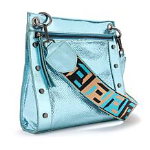 "As Is" Sharif Legacy Caviar Snake-Embossed Leather Crossbody Bag