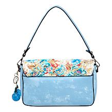 "As Is" Sharif Legacy Embroidered Flap Crossbody with Charm