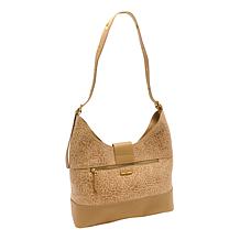 "As Is" Sharif Legacy Floral Embossed Leather Cowboy Core Hobo Bag