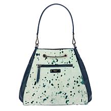 "As Is" Sharif Legacy Haircalf Leather Drawstring Shoulder Bag