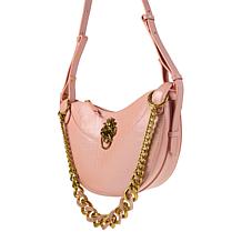 "As Is" Sharif Legacy Hologram Croc Leather Crossbody Bag