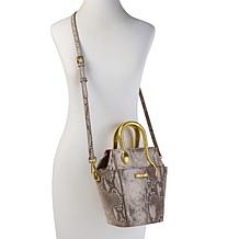 "As Is" Sharif Legacy Serpantine Python Leather Mini Tote Bag