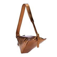 "As Is" Sharif Legacy Shark Tooth Leather Crossbody Bag