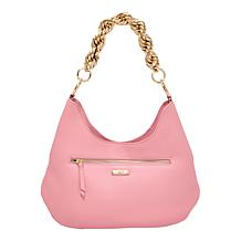 "As Is" Sharif Legacy Twist-Chain Patchwork Leather Hobo Bag