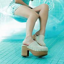 "As Is" SHUSHOP Gigi Clog with Nail Head Studs