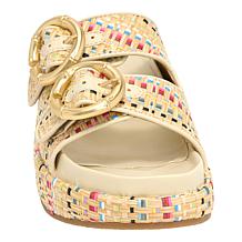 "As Is" SHUSHOP® Lori Footbed Flatform Sandal