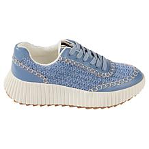 "As Is" SHUSHOP SELINA Everyday Crochet Wedge Sneaker