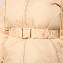 "As Is" Sporto® Melody Quilted Detachable Hood Long Coat