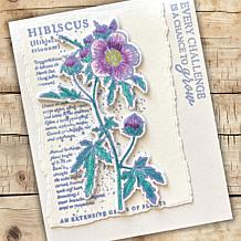 "As Is" Stamps by Me Vintage Script Floral Stamps and Dies - Set of 2