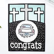 "As Is" Stamps of Life He is Risen Stamp and Die A2 Card Set