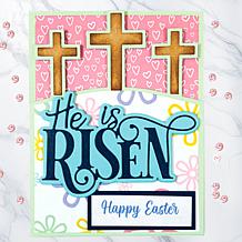 "As Is" Stamps of Life He is Risen Stamp and Die A2 Card Set