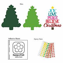 "As Is" Stamps of Life Joy Tree Fold-It A2 Card Die Set 