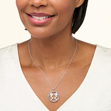 "As Is" Star Wars RockLove Ahsoka Tano Crystal Sterling 18" Necklace