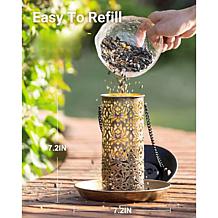"As Is" Tower Hill by Christie Brinkley Solar Light Bird Feeder