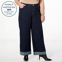 As Is Tower Hill by Christie Brinkley Wide-Leg Cuffed Jean