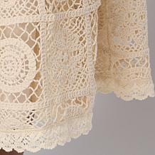 "As Is" TowerHill by Christie Brinkley Tiered Crocheted Skirt