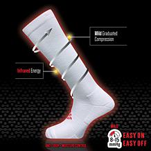 "As Is" TrueEnergy 4 Pairs Over-the-Calf Infrared Socks