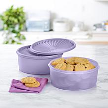 "As Is" Tupperware® 4-piece Heritage Sheer Cookie Canister Set