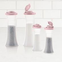 "As Is" Tupperware® 4-piece Hourglass-Shaped Seasoning Shaker Set