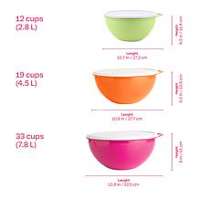 "As Is" Tupperware® 6-piece Thatsa® Bowl Prep, Go and Serve Set