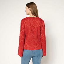 "As Is" TWRHLL by Christie Brinkley Bell-Sleeve Top