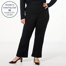 "As Is" TWRHLL by Christie Brinkley Kick Flare Pull-On Crop Pant