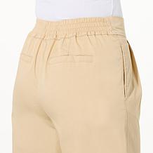 "As Is" TWRHLL by Christie Brinkley Pull-On Wide-Leg Crop Pant