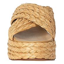 "As Is" Urban Sport Quinci Raffia Platform Wedge Sandal