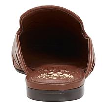 "As Is" Vince Camuto Bindi Woven Leather/Suede Mule