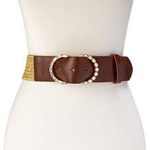 "As Is" Vince Camuto Metallic Stretch Belt