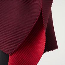 "As Is" Vince Camuto Reversible Pleated Belted Topper