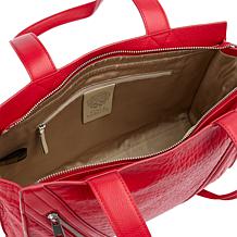 "As Is" Vince Camuto Wayhn Zipper-Accented Leather Tote