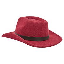 "As Is" Vince Camuto Western Belted Felt Cowboy Hat