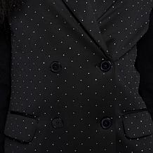 "As Is" VIVICA A. FOX Collection Cape Jacket with Rhinestones