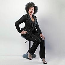 As Is Vivica A. Fox Collection Millenium Pant with Side Studs